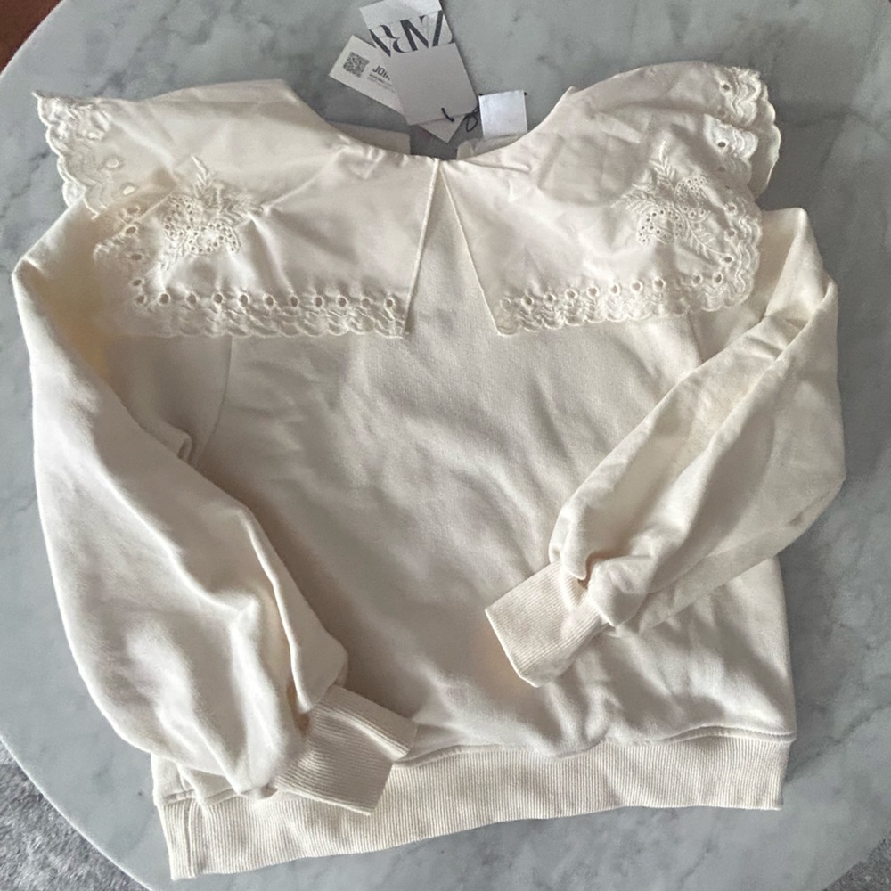 Zara ruffle shirt
